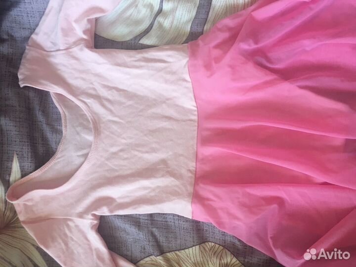 Купальник спортивный и юбка для девочки 98-104