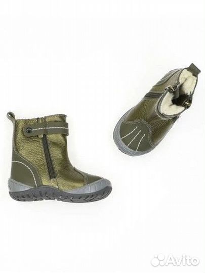 12,5-13 см, 21р, Демисезонные ботинки на овчине