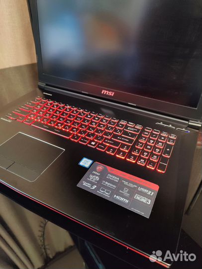 Игровой ноутбук msi 17 GE72 6QF Apache pro