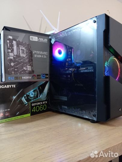 Новый пк i5 12400+RTX 4060