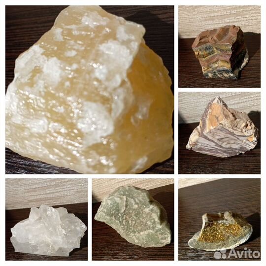 Натуральные природные минералы и самоцветы