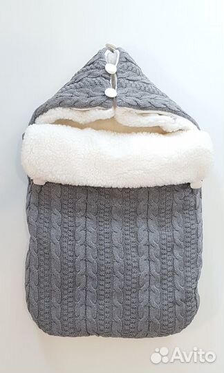 Конверт на выписку демисезон зима вязаный