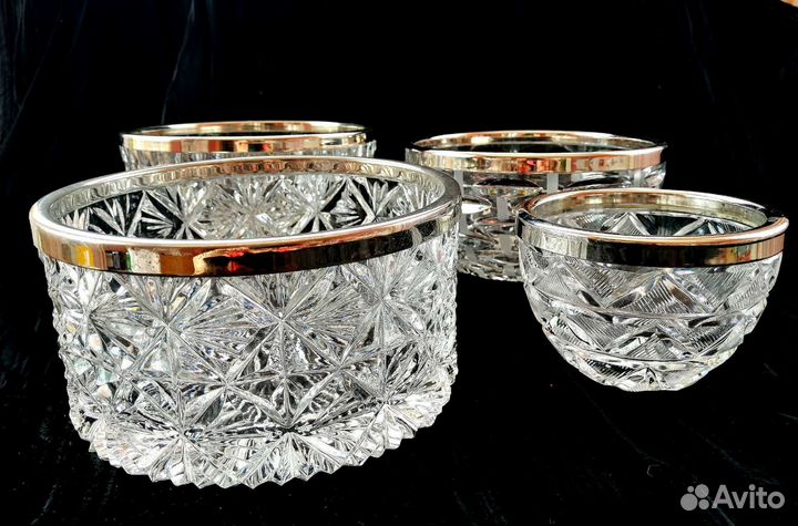 Вазы хрусталь винтаж
