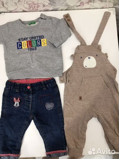 Фирменная Одежда для девочки пакетом размер 80 74