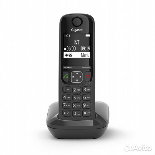 Радиотелефон dect Gigaset AS690 DUO RUS, черный