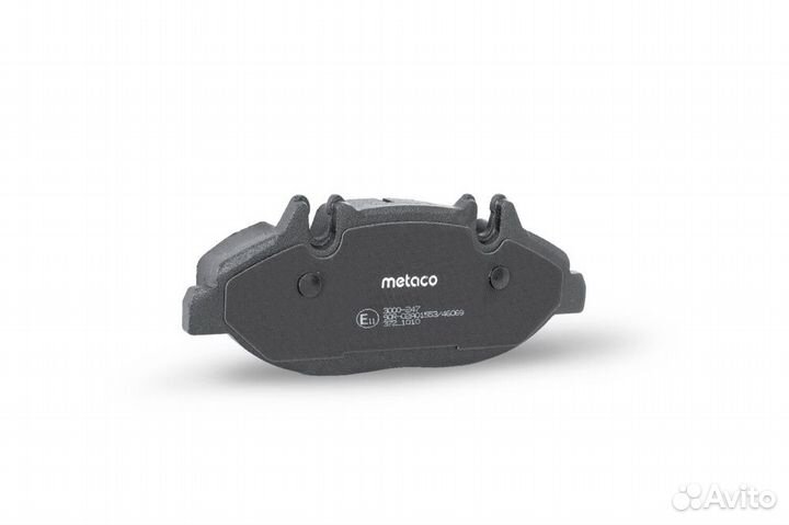 Metaco 3000-247 Колодки тормозные передние к-кт ME