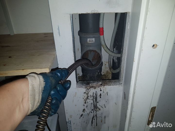 Устранение засоров Прочистка канализации Сантехник