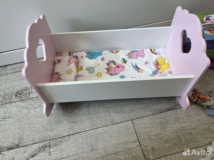 Детская кроватка для кукол новая