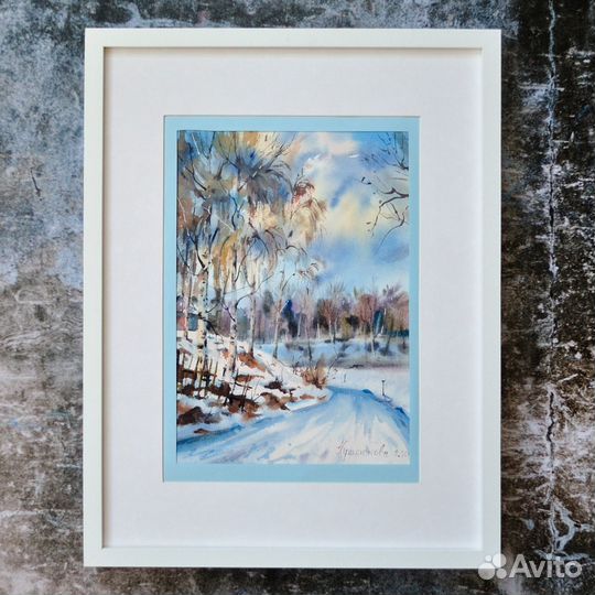 Картина акварелью 