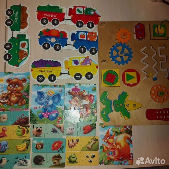 Бизиборд и пазлы