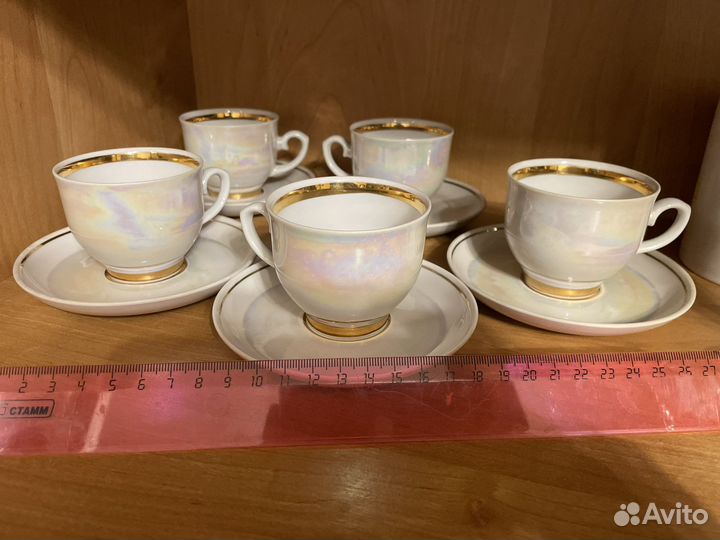 Чайные кофейные фарфор стекло