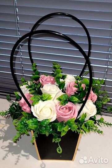 Букеты из мыльных роз