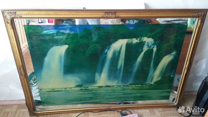 Картина водопад с подсветкой и звуком