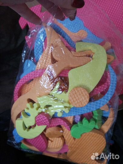 Большой детский коврик пазл