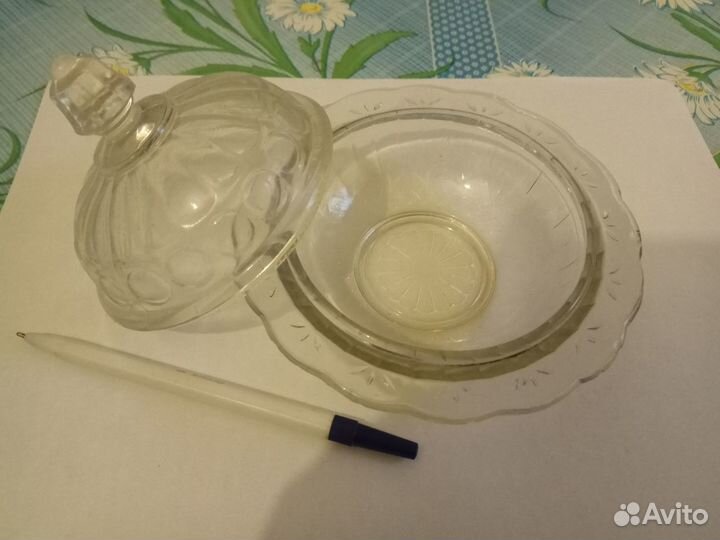 Тарелка винтаж кобальт Дулево Сирень Вербилки винт