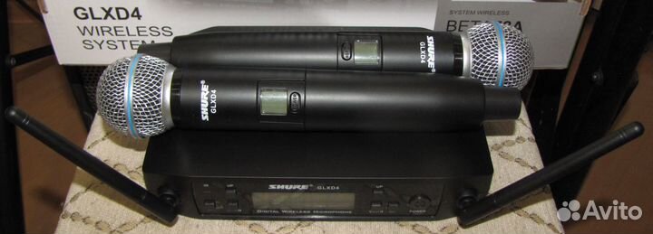 Микрофоны Shure Glxd4 2шт вокальные Pro комплект