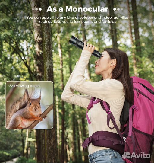 Телескопический объектив HD 36X универсальный
