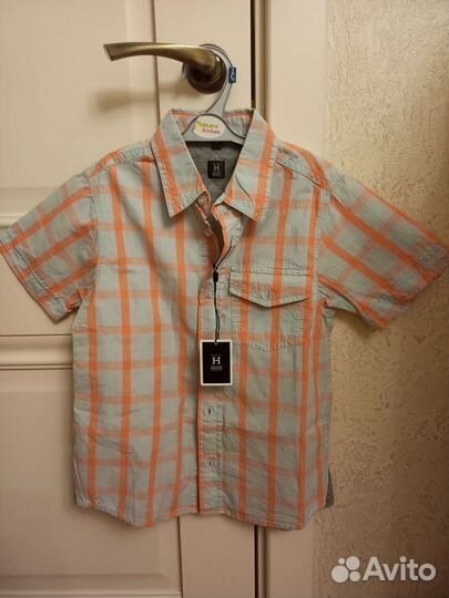 Новая фирменная летняя рубашка р.116