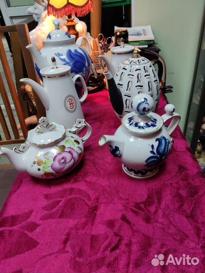 Чайники фарфоровые СССР