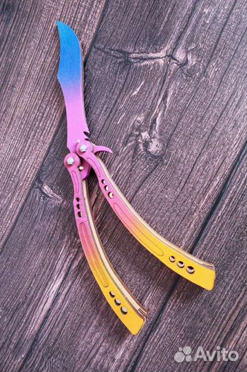 Деревянный Нож бабочка из игры CS:GO