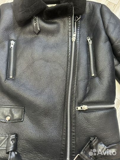 Дубленка женская зимняя авиатор