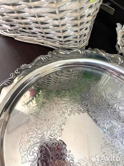 Поднос. Канада. Серебрение