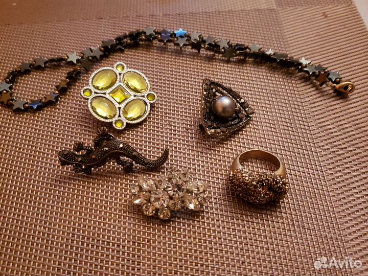 Броши,кольца,серьги