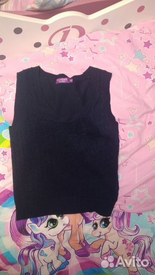 Пакет одежды для школы синяя 128 р