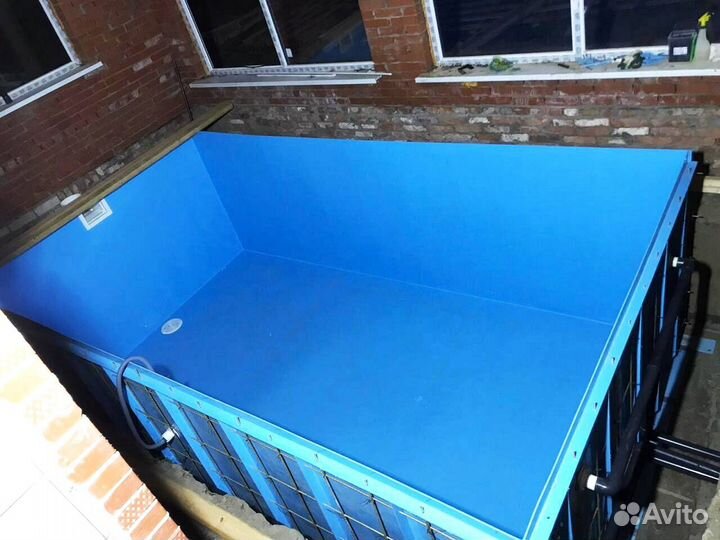 Бассейн 4,2x2,2 полипропиленовый