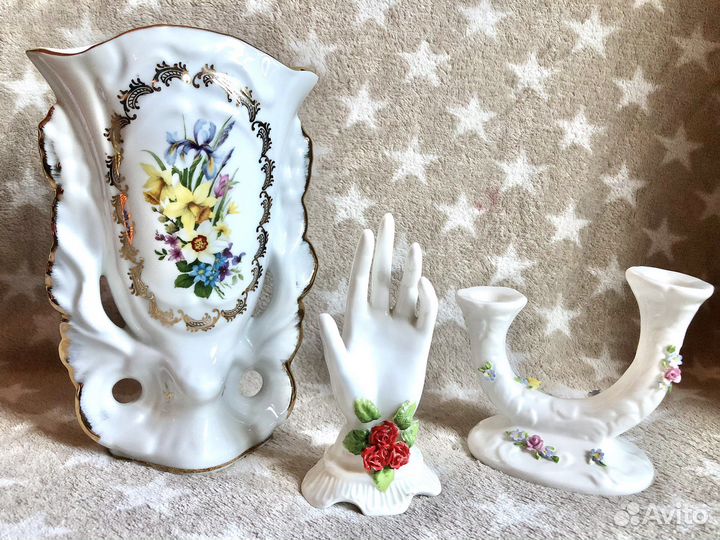 Фарфор Limoges Coalport ваза статуэтка подсвечник