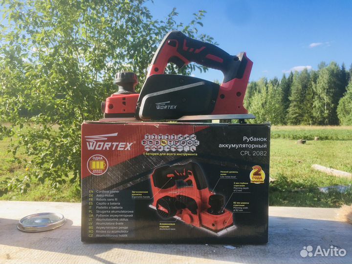 Аккумуляторный рубанок wortex