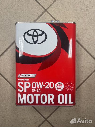 Масло toyota 0w20 gf-6a