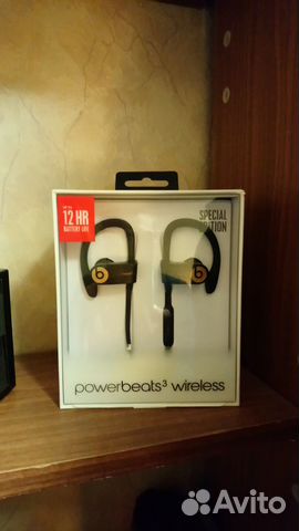 Наушники powerbeats 3 wireless (черное золото)