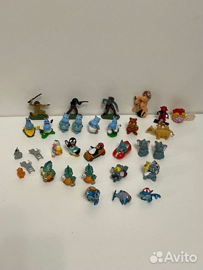 Игрушки из киндера 90х, бегемоты и тд