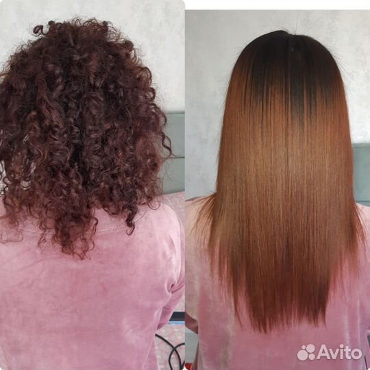 Акция на выпрямление волос Кератин,Нанопластика