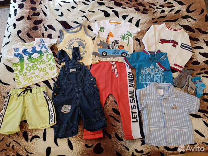 Пакет летней одежды на мальчика 80-86