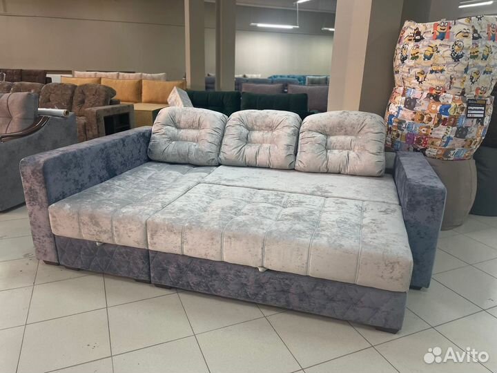 Угловой диван новый с полками тик так в рассрочку