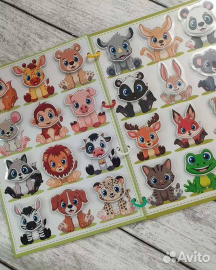 Книга на липучках А4