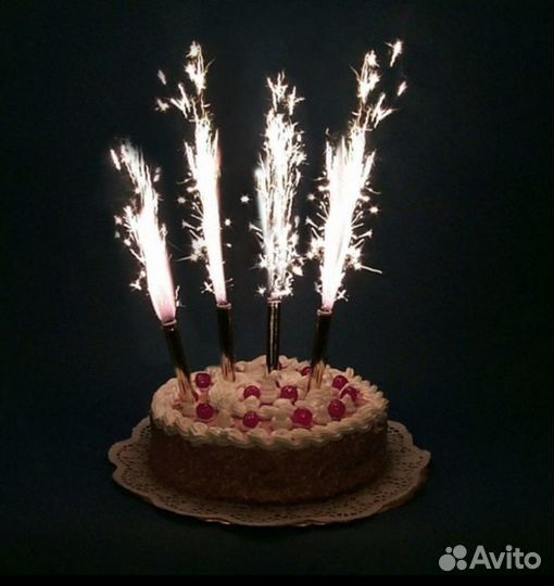Свечи фонтановые в торт