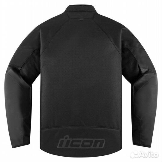 Icon Hooligan CE черная мотокуртка (размер: l)