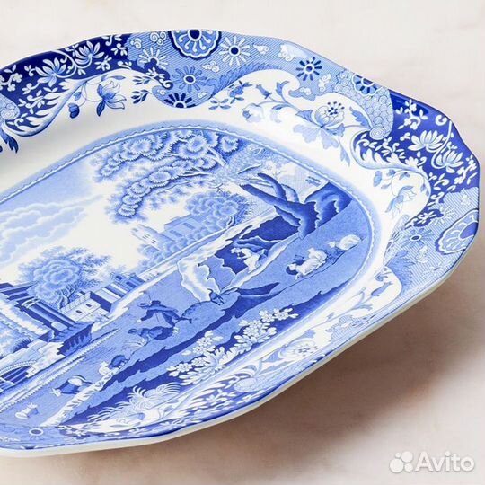 Блюдо фарфоровое Spode Blue Italian