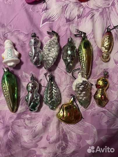 Елочные игрушки СССР советские