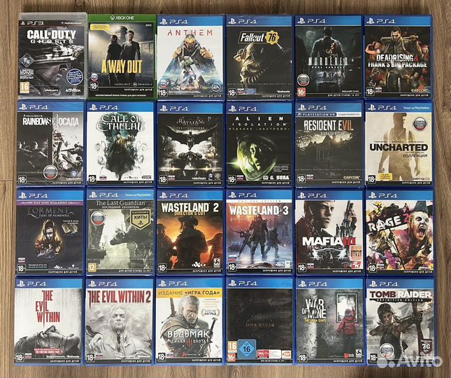 Игры PS4 Диски пс4