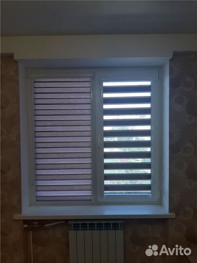 Рулонные Шторы Зебра на пластиковые окна