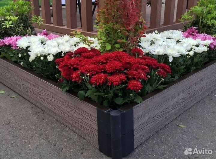 Клумба из дпк