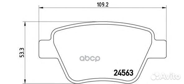 Колодки тормозные дисковые зад LCV P85114 B