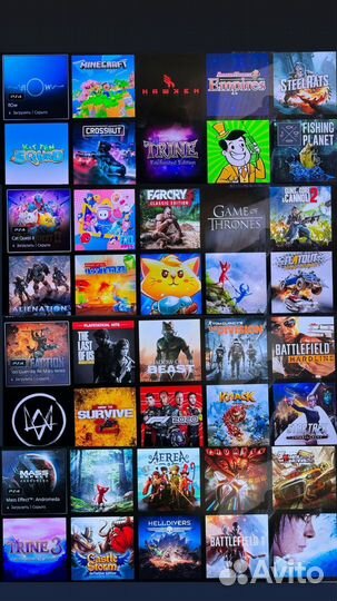 Связка учеток PS4,PS5 -200 игр в наличии