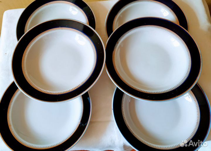 Тарелки столовые,Фарфор,Винтаж, 