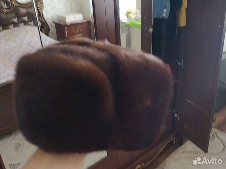 Норковая шапка мужская