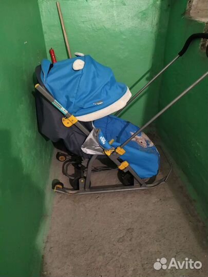 Санки коляска nika